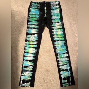 rogue black patterned pants
